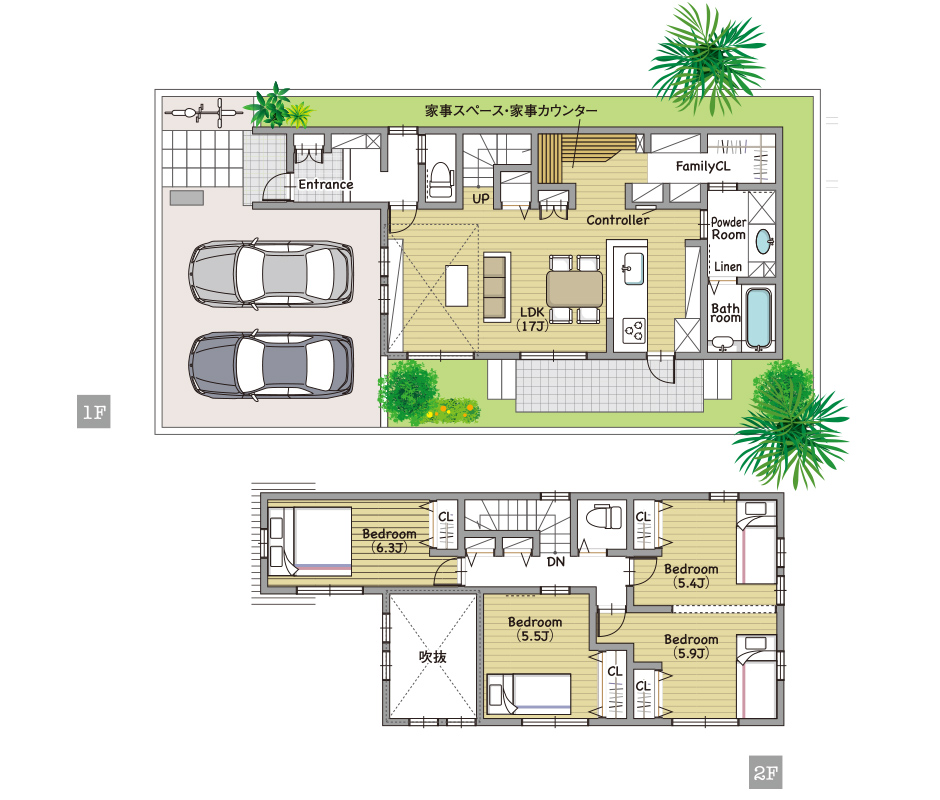 ジュネス岸和田 額原町 D街区（14区画）　参考間取り図