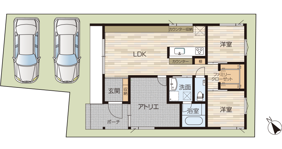 ジュネス岸和田　神須屋町4期（16区画）　参考プラン図