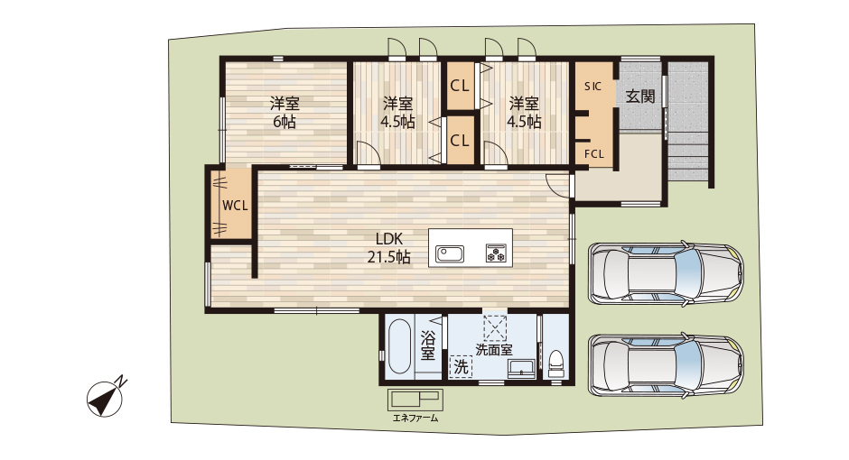 ジュネス和歌山　ポートヴィラージュ小倉　参考プラン図